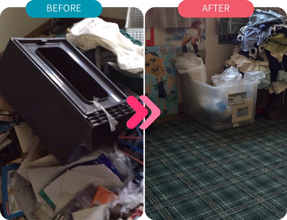 床のビフォーアフター